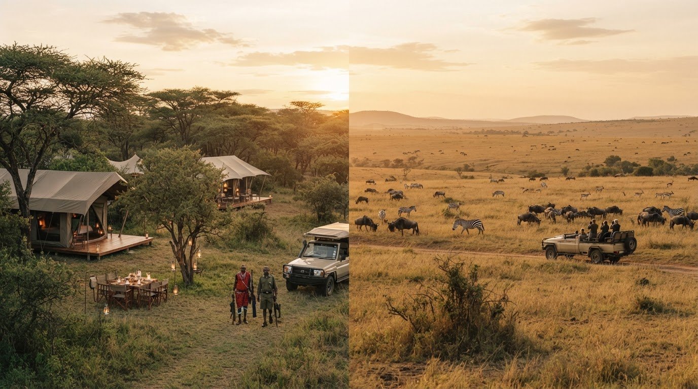 Handpicked Safari Camps to Compare Conservancy and Mara Stays