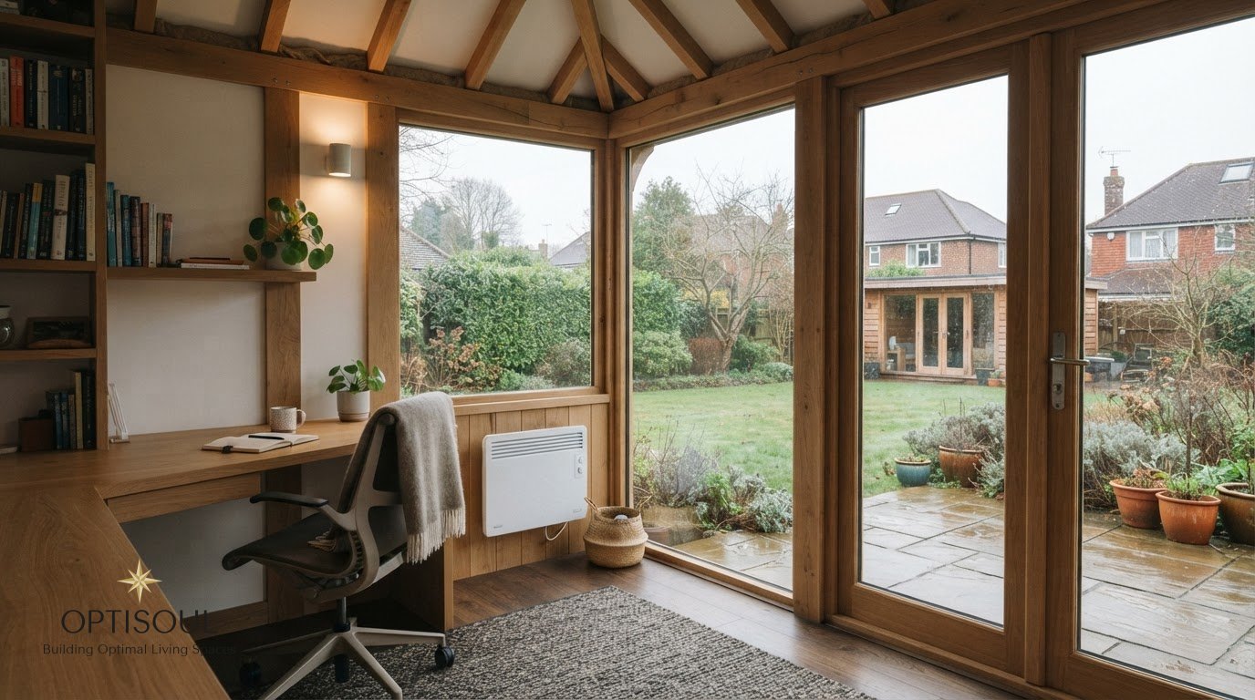 Heating a Garden Office in Weybridge: A Practical Guide to Year-Round Comfort