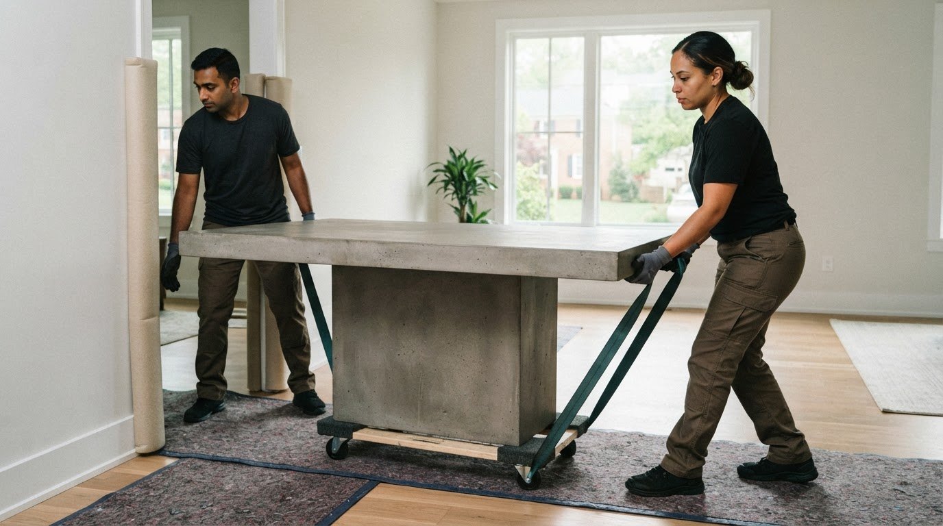 Heavy Concrete Dining Table Movers in Haymarket: Hourly Rates
