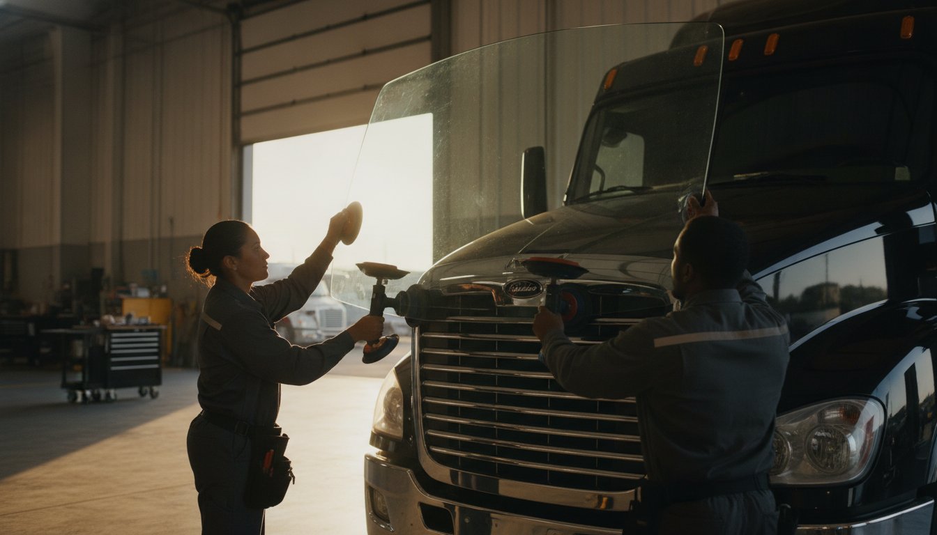 Heavy Duty Truck Windshield Replacement: The 2026 Fleet Manager’s Guide
