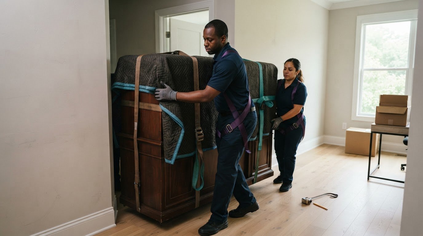Heavy Executive Credenza Moving for Reston Home Offices