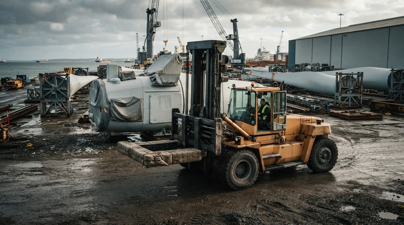 Heavy Forklifts for Wind Turbine Components: 2026 Guide