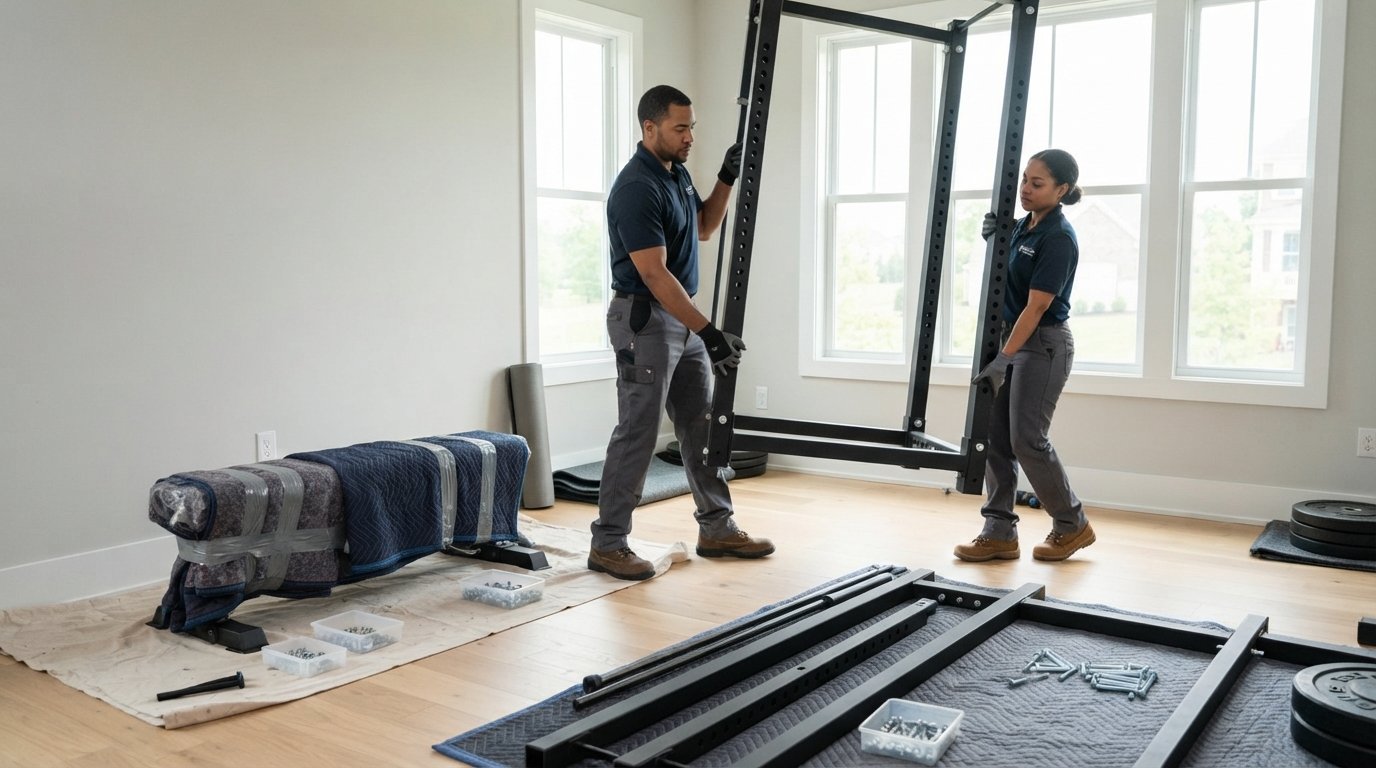 Heavy Power Cage and Weight Bench Relocation in Ashburn