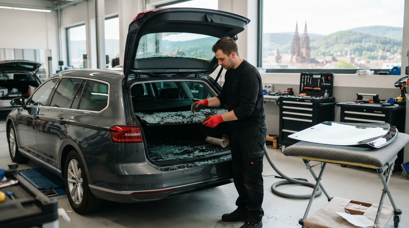 Heckscheibe gerissen in Freiburg: Schneller Austausch und professionelle Hilfe