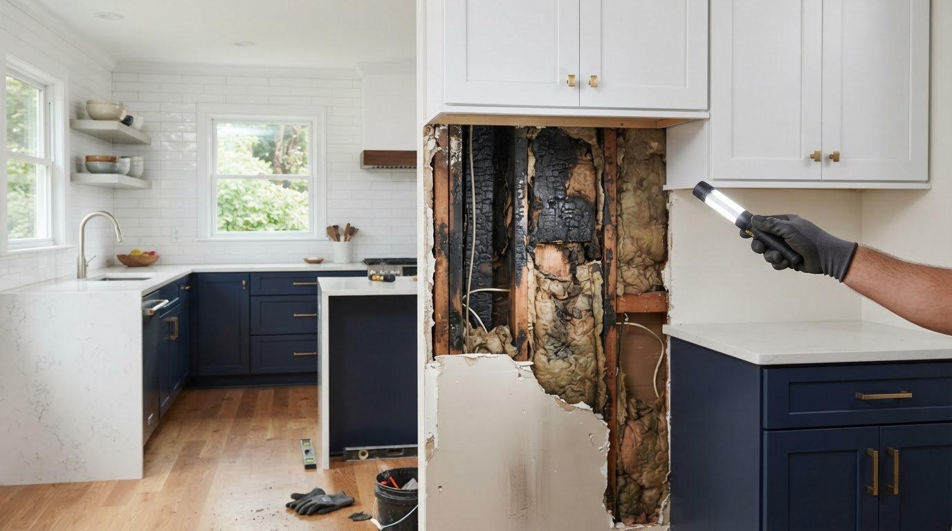 Hidden Framing Damage Repair After a Kitchen Fire in Ashland, VA