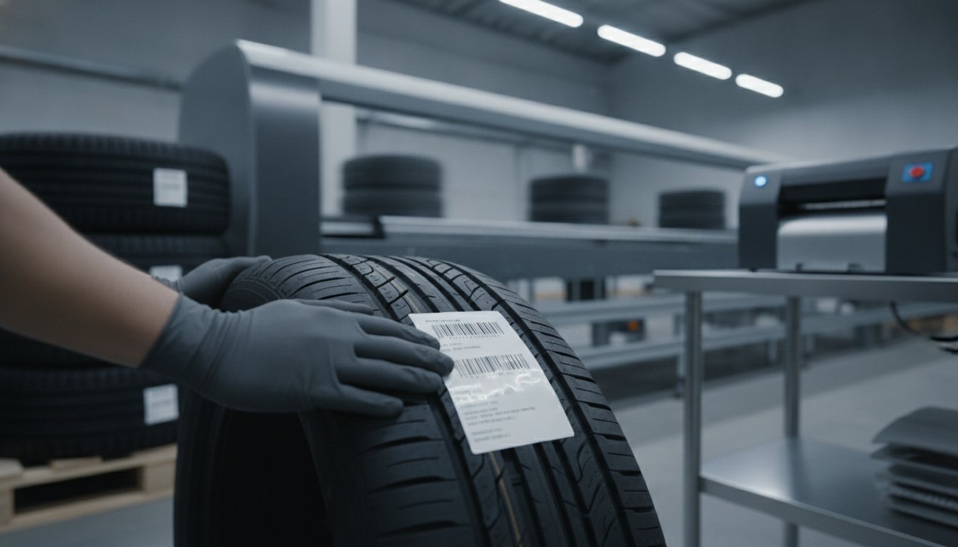 High-Adhesion 4x8 Tire Shipping Labels for UPS & FedEx