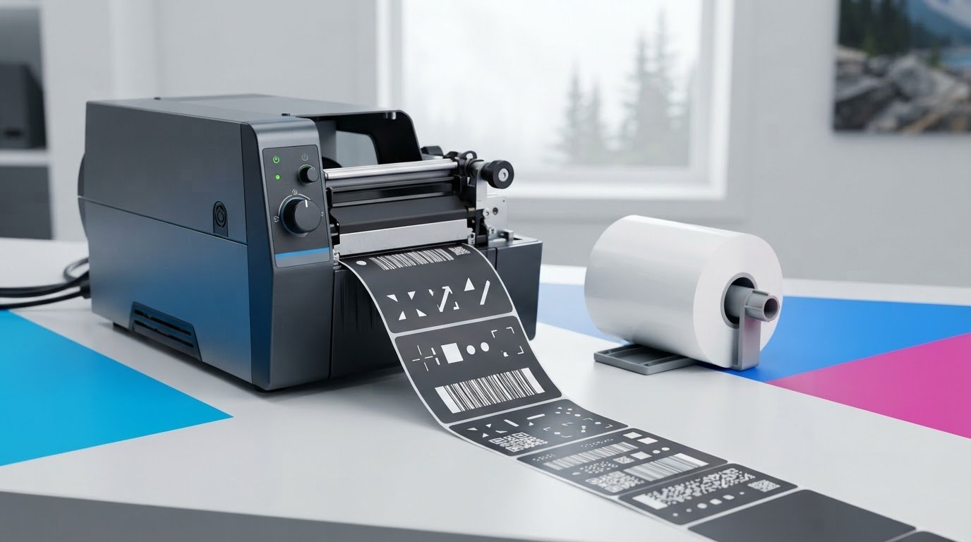 High-Contrast White Resin Ribbons for Zebra Printers