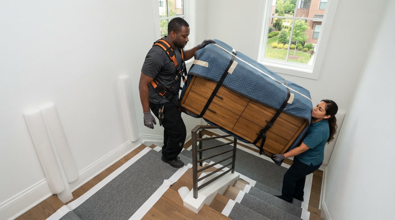 Hire 2 Movers for Heavy Dressers Upstairs in Reston, VA