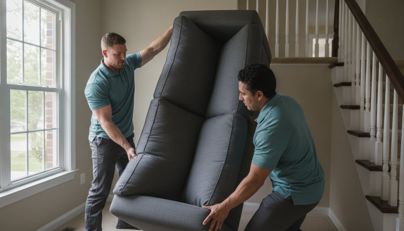 Hire Labor to Move Heavy Couches Upstairs in Manassas, VA