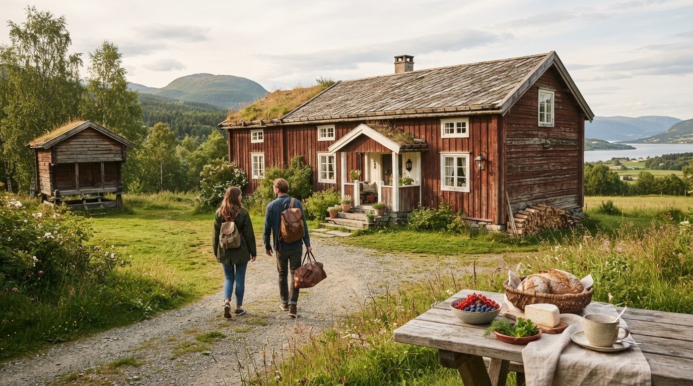 Historisk overnatting i Trøndelag på gårder og trønderlåner