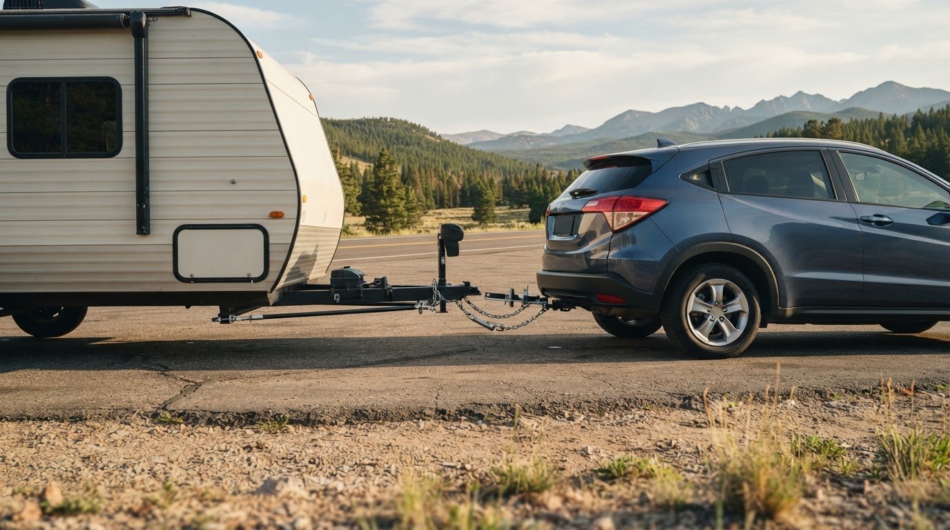 Hitch choices for towing a trailer with a short wheelbase vehicle