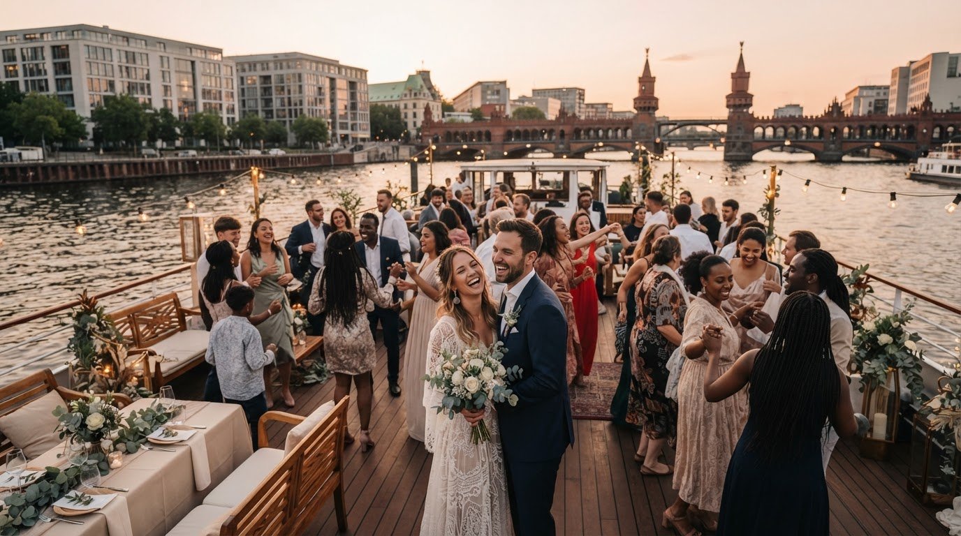 Hochzeit auf dem Schiff in Berlin: So findest du den passenden Charter