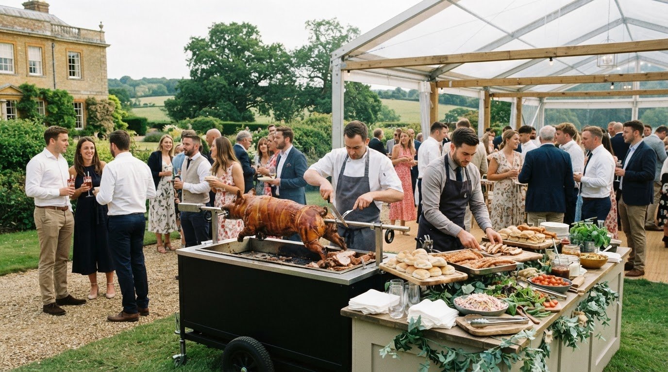 Hog Roast Catering in Surrey: A Fully Staffed Event Service