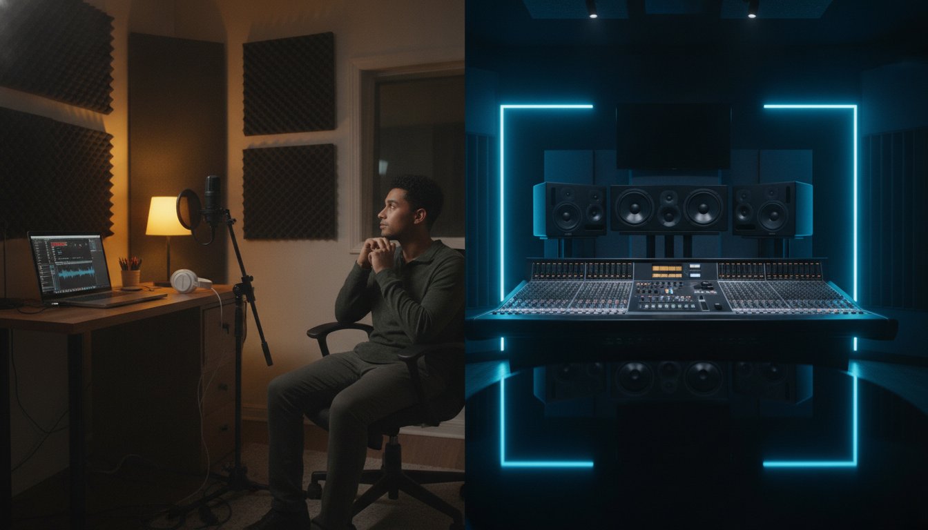 Home Studio vs. Professional Studio: Which is Right for Your Music in 2026?