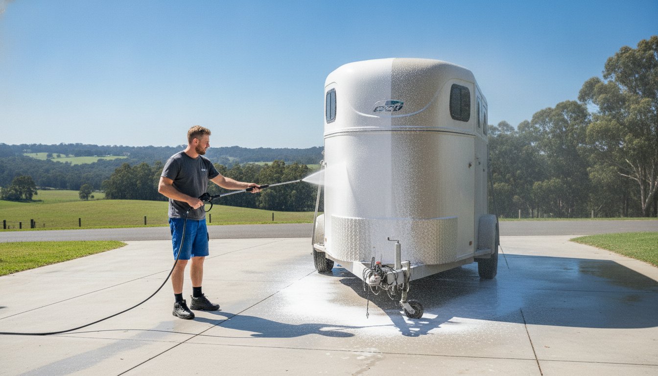 Horse Float Cleaning Melbourne: The 2026 Guide to Hygiene & Asset Value