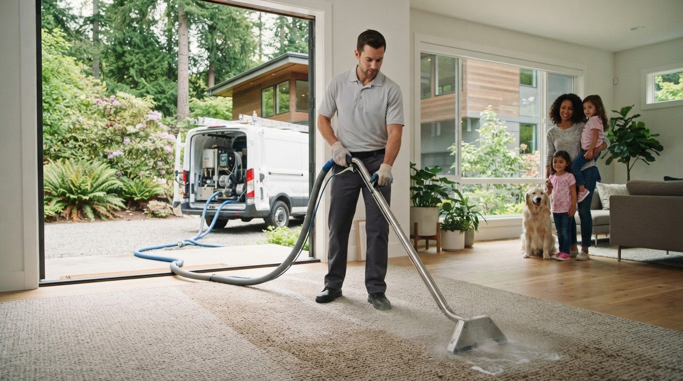 Hot Water Extraction in Bellevue: How the Carpet Cleaning Method Works