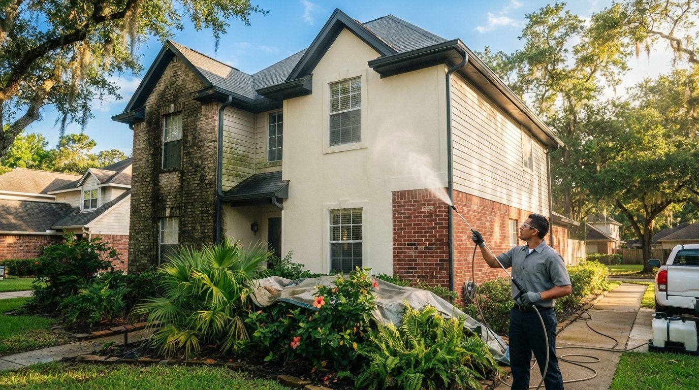 House Washing Houston TX: The Professional Soft-Wash Standard