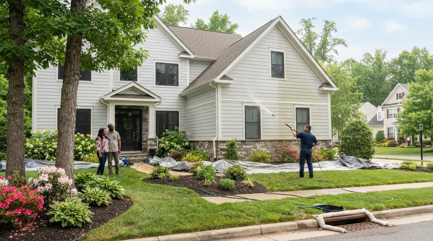 House Washing in Sterling, VA: Clean Siding with Care