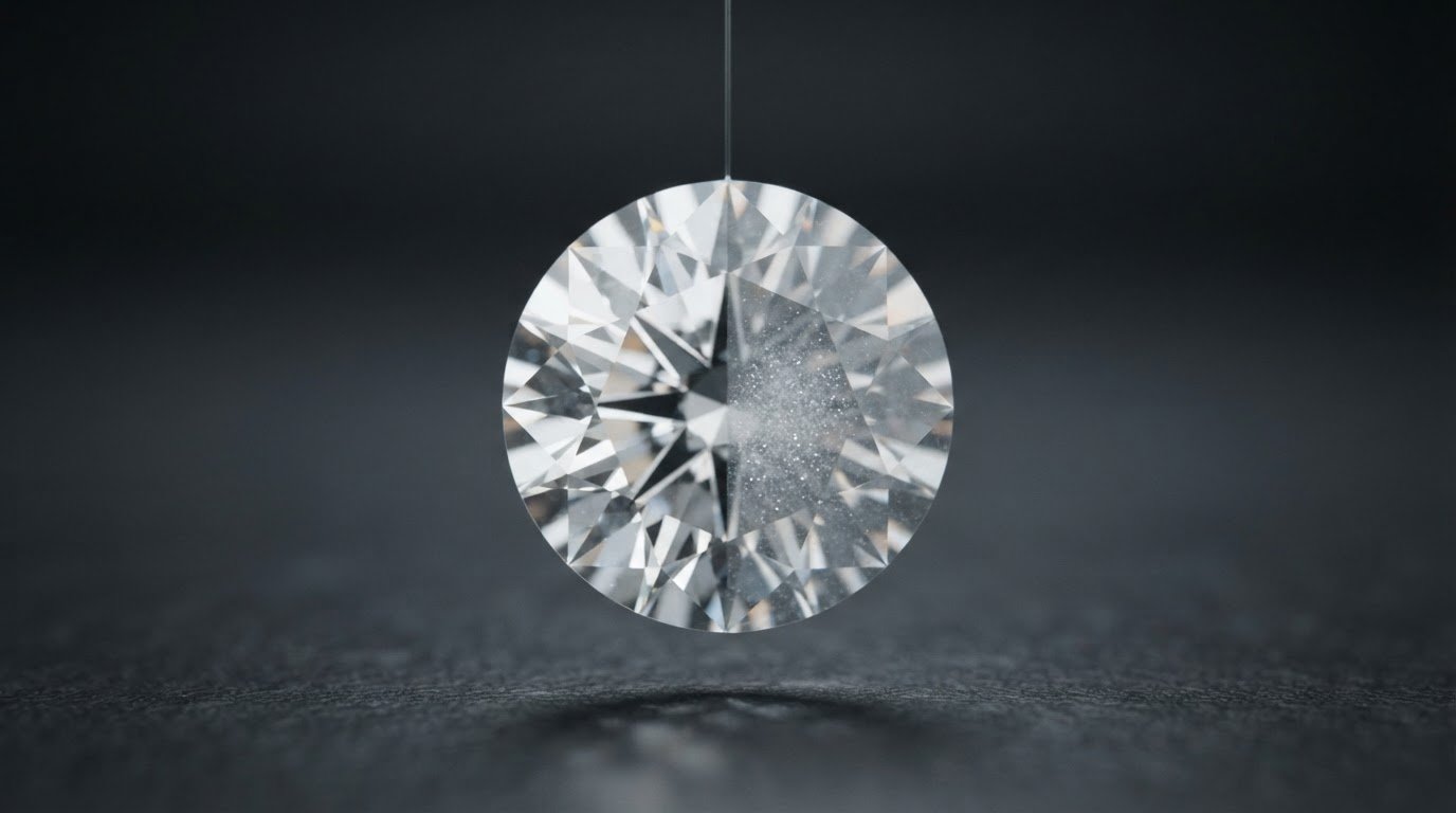 How a Diamond Cloud Inclusion Affects Brilliance