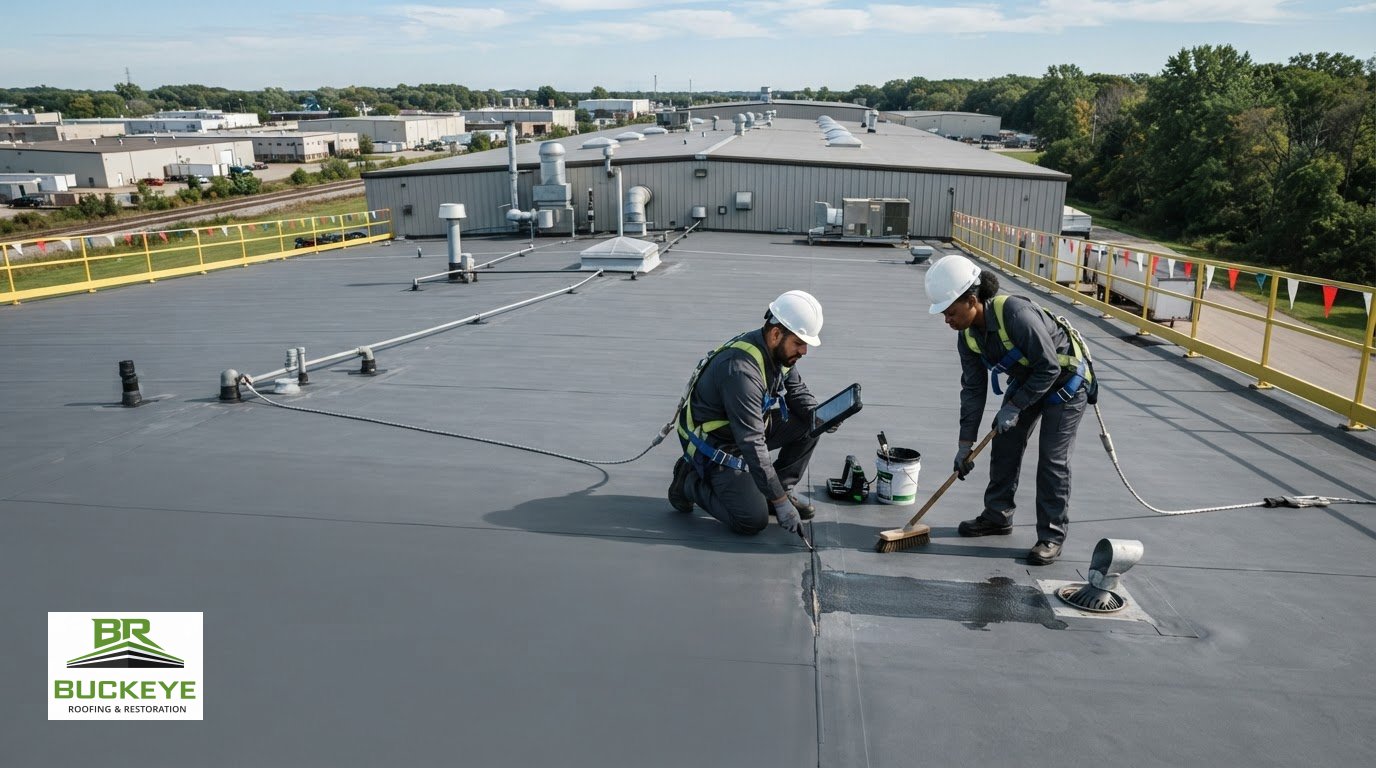 How Contractors Prepare a Commercial Roof for a Restoration Coating