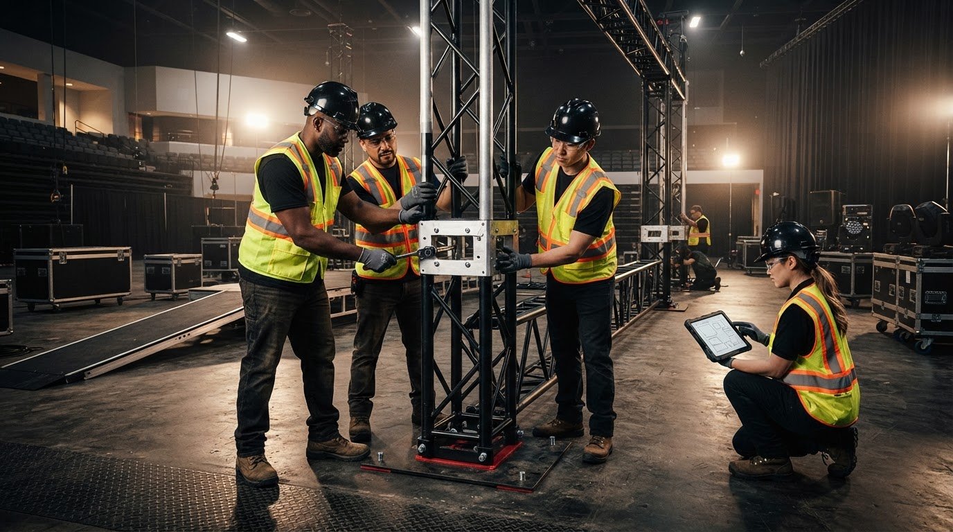 How to Assemble a Portable Stage Truss Safely