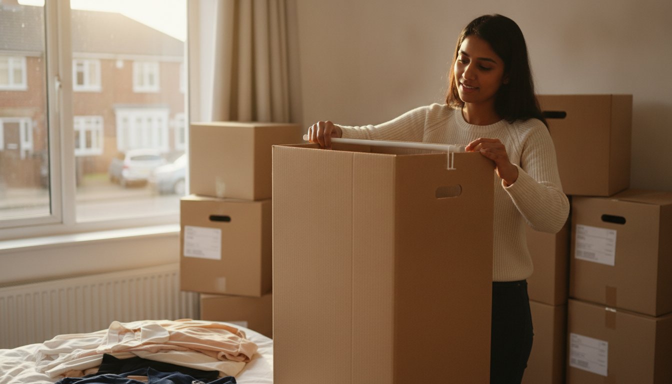 How to Assemble a Wardrobe Moving Box: A 2026 British Guide