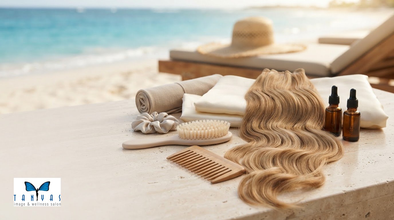 How to Care for Hair Extensions on Vacation