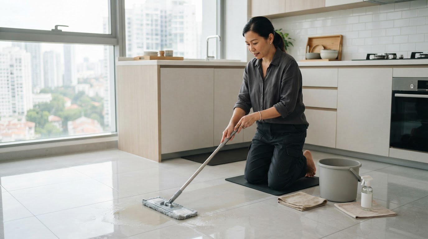 How to Clean Greasy Kitchen Floors Safely and Effectively