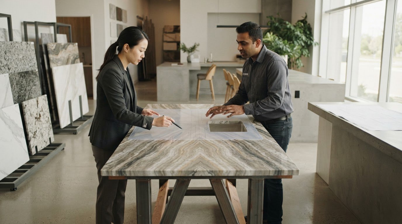 How to Coordinate Slab Selection With a Fabricator