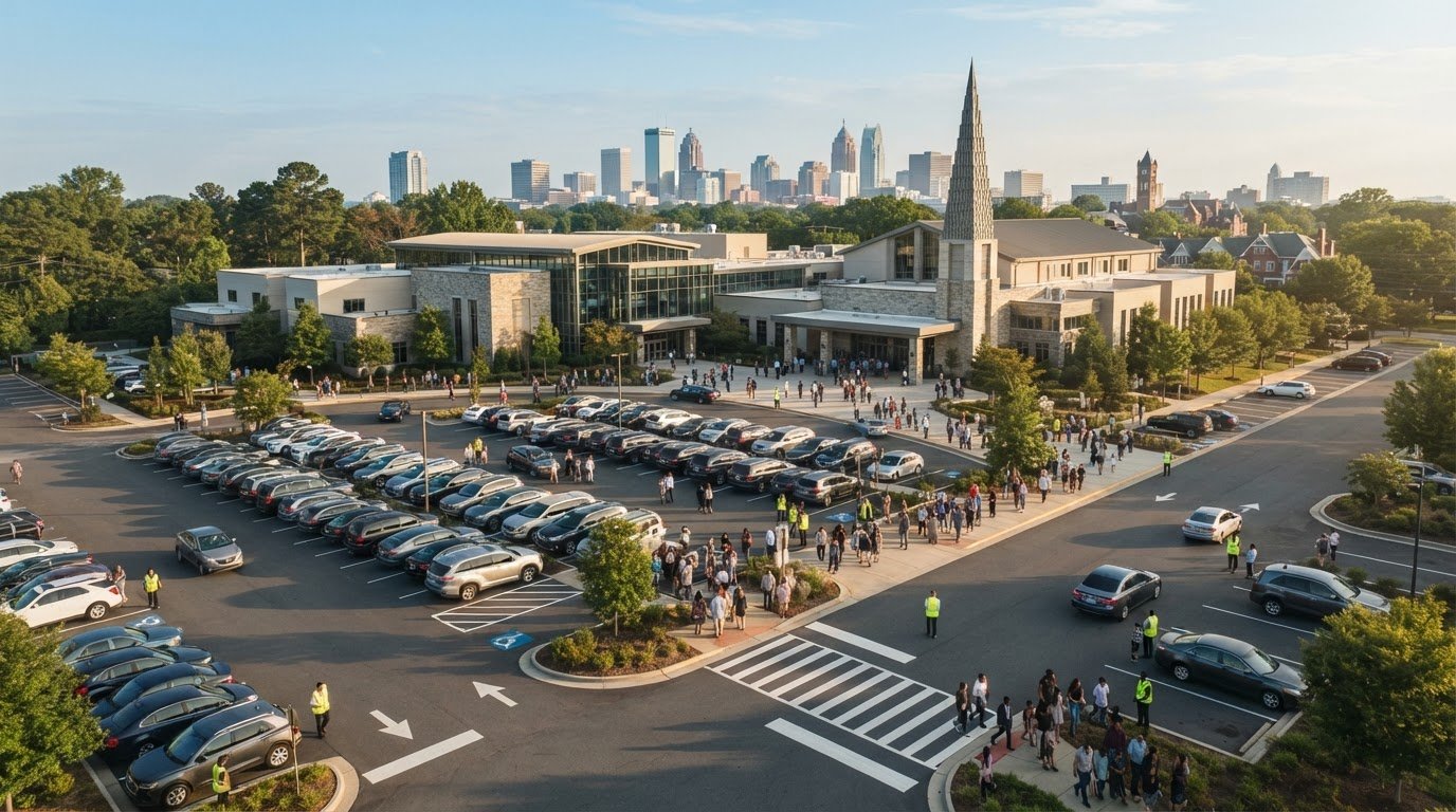 How to Handle Parking for a Large Church Congregation