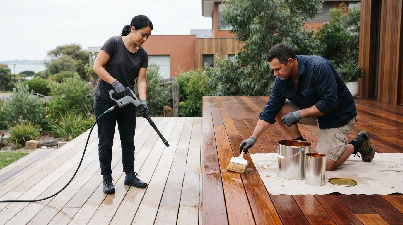 How to maintain a timber deck from cleaning to oiling