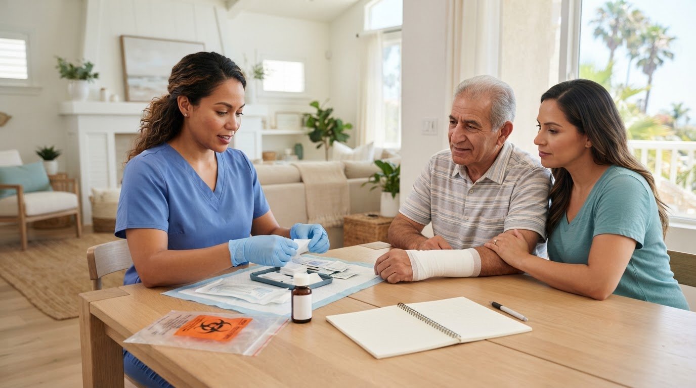 How to Manage Wound Drainage and Odor at Home in Orange County