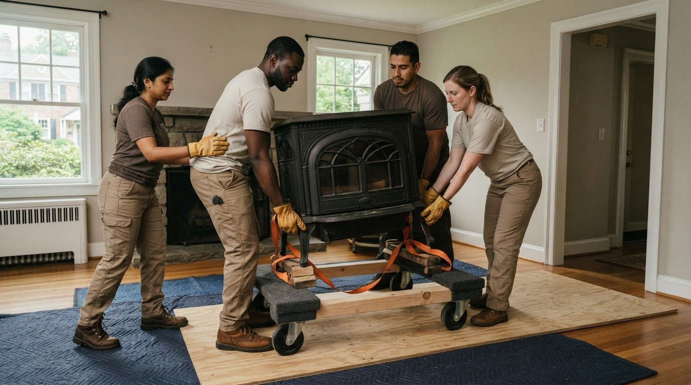 How to Move a Heavy Cast Iron Stove in Clifton Safely