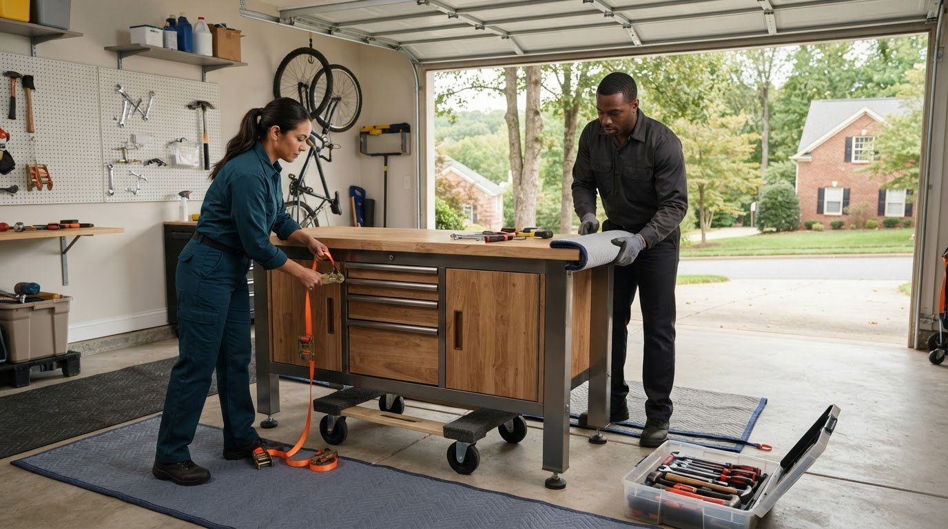 How to Move a Heavy Workbench in Gainesville Safely