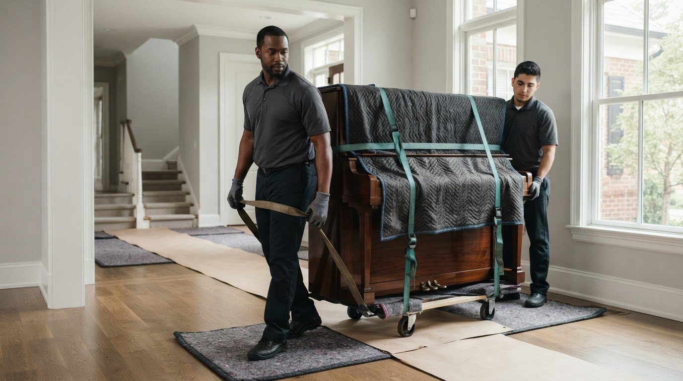 How to Move a Piano Without Scratching Floors in McLean: The 2026 Guide