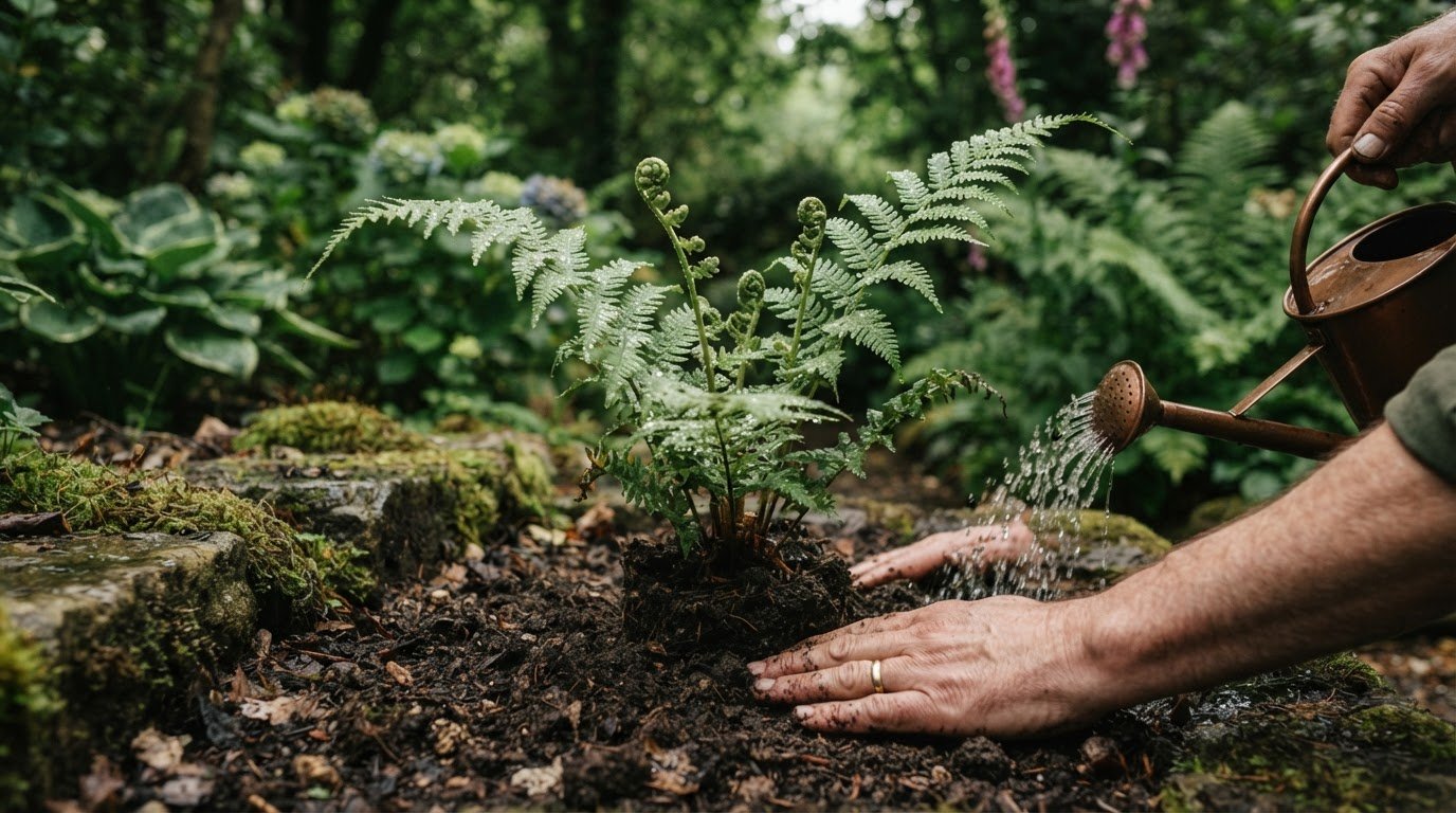 How to Plant Dryopteris Ferns and Manage Soil Moisture