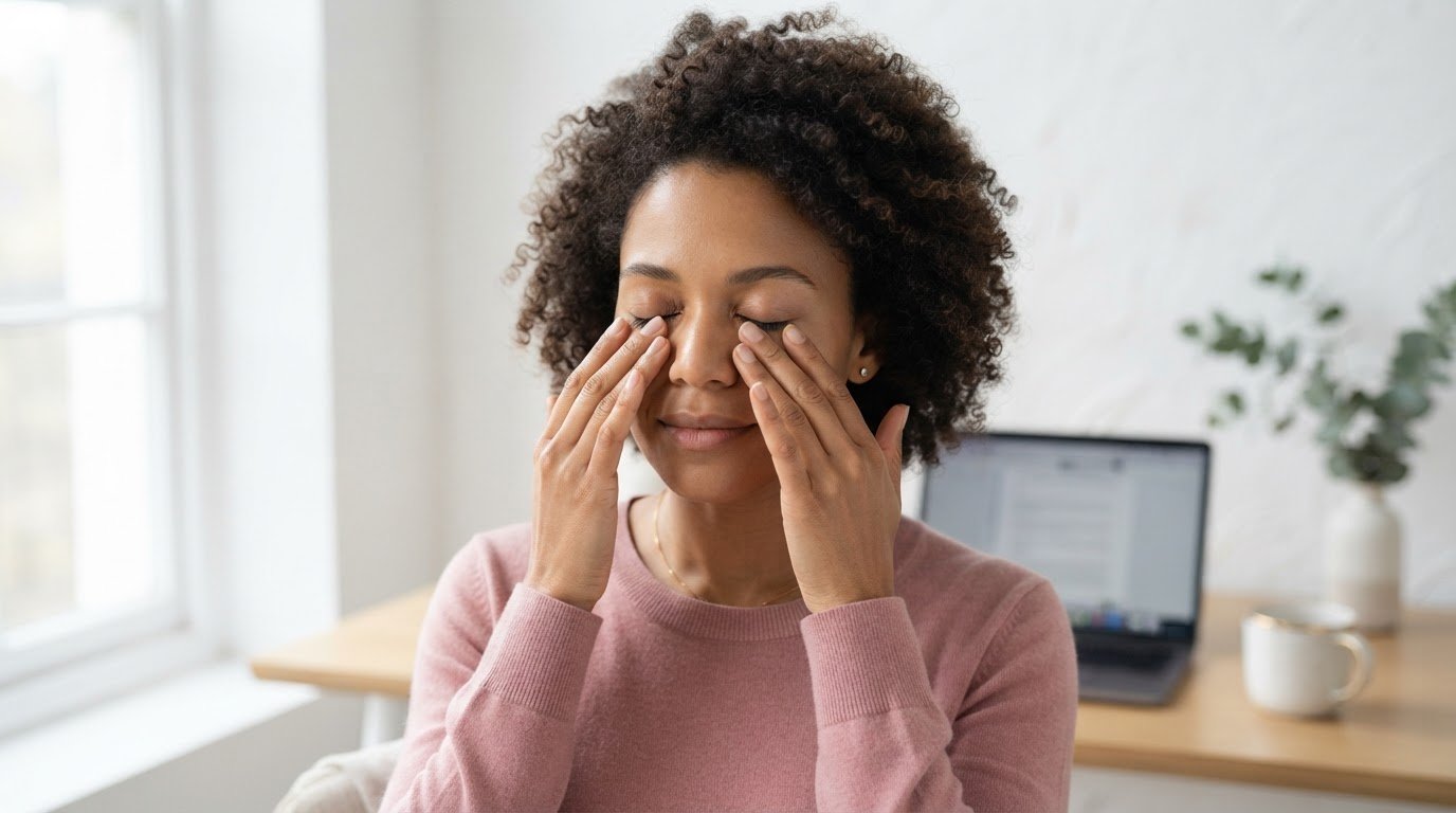 How to Relieve Tired Eyes With Massage and Ease Dryness