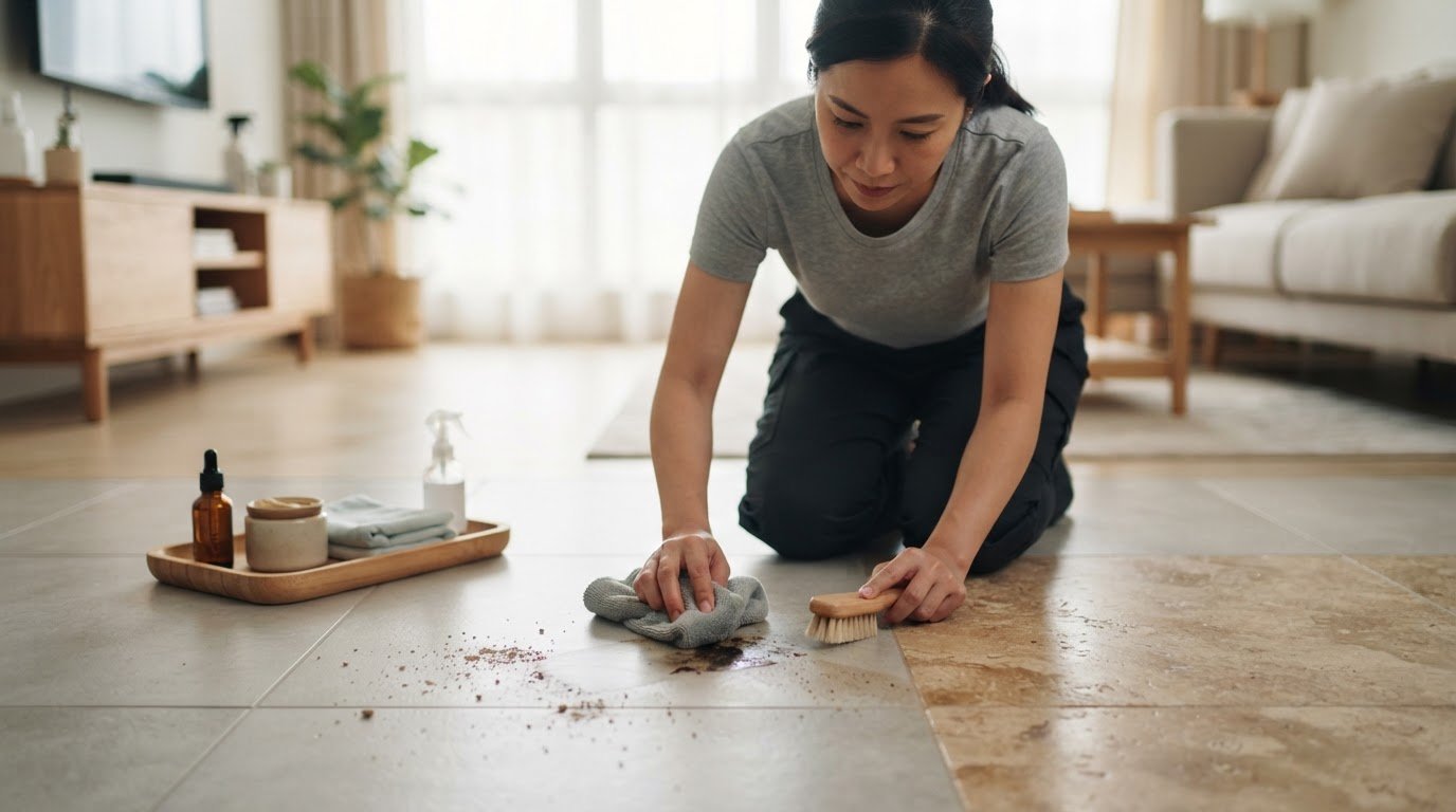 How to Remove Stubborn Stains from Floor Tiles: A Safe, Step-by-Step Guide