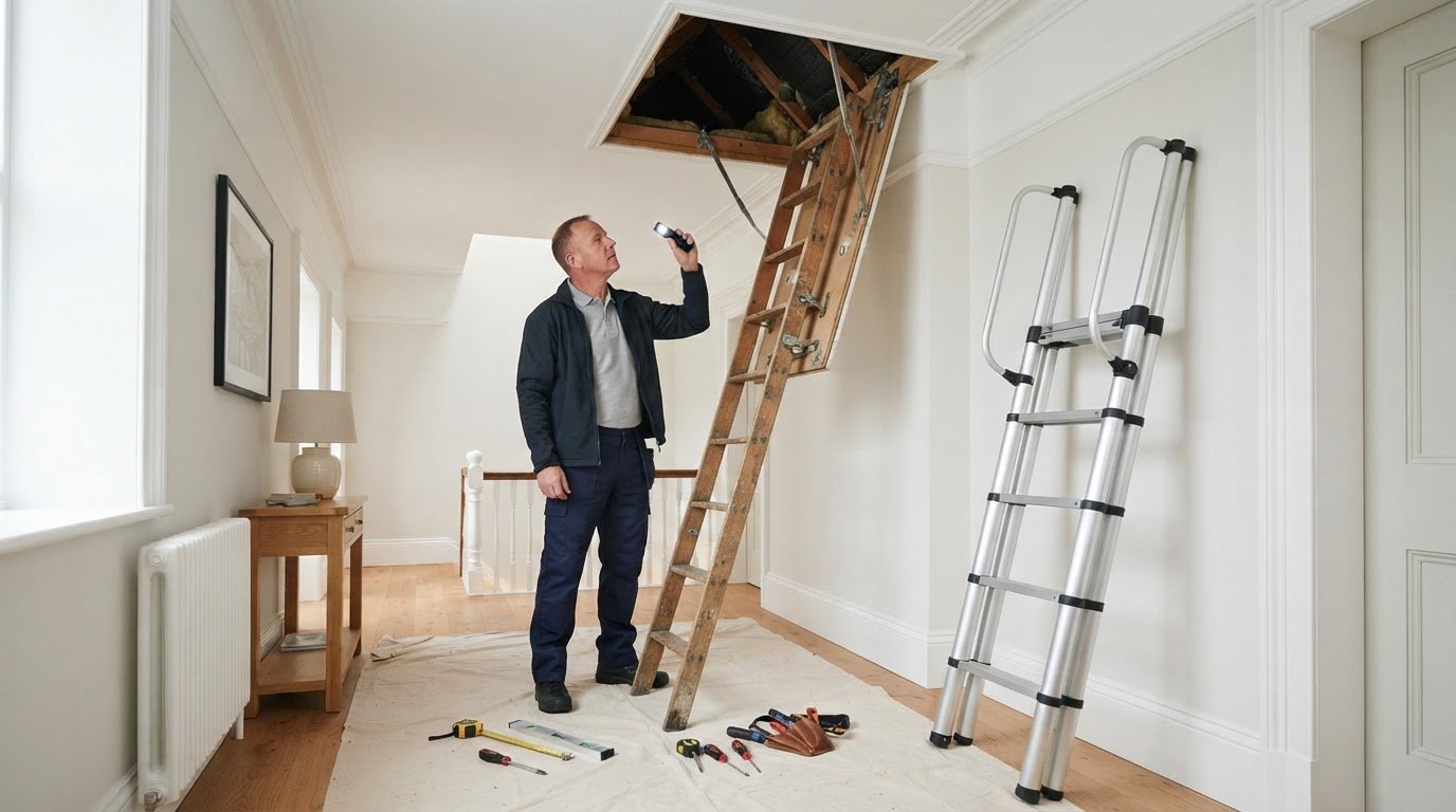 How to Replace an Old Wooden Loft Ladder Safely