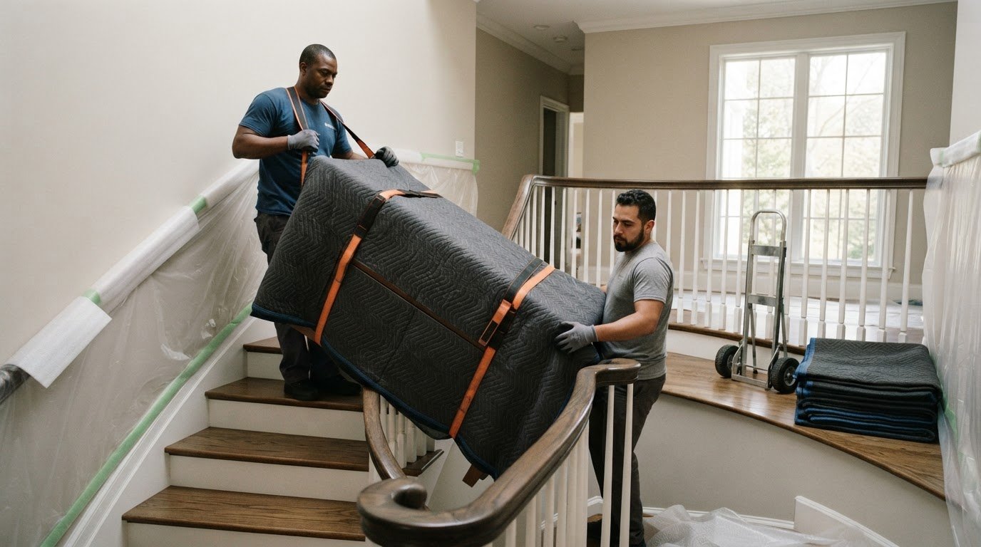 How to Safely Move a Heavy Oak Dresser Down Curved Stairs