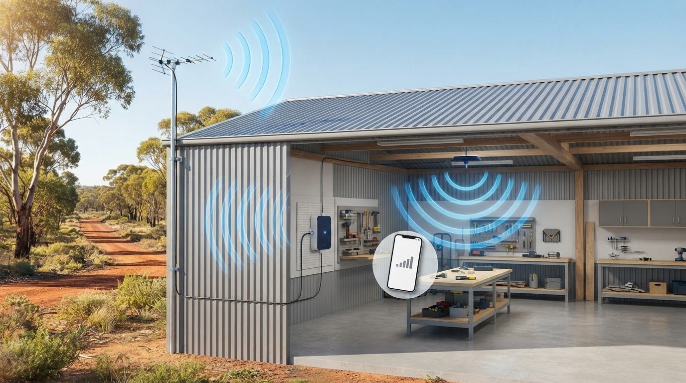 How to Solve Mobile Reception Problems in a Metal Shed