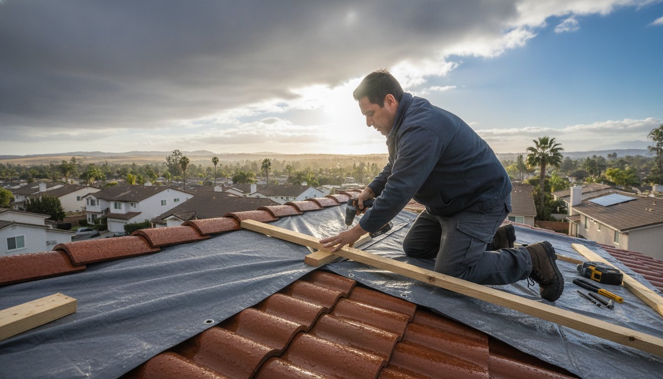 How to Temporarily Stop a Roof Leak in Orange: A 2026 Emergency Guide