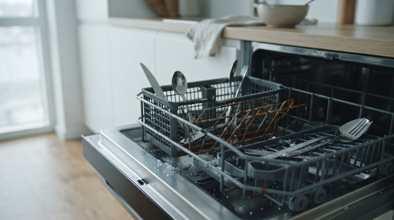 Hvorfor ruster bestikkurven i opvaskemaskinen? Årsager og nemme løsninger