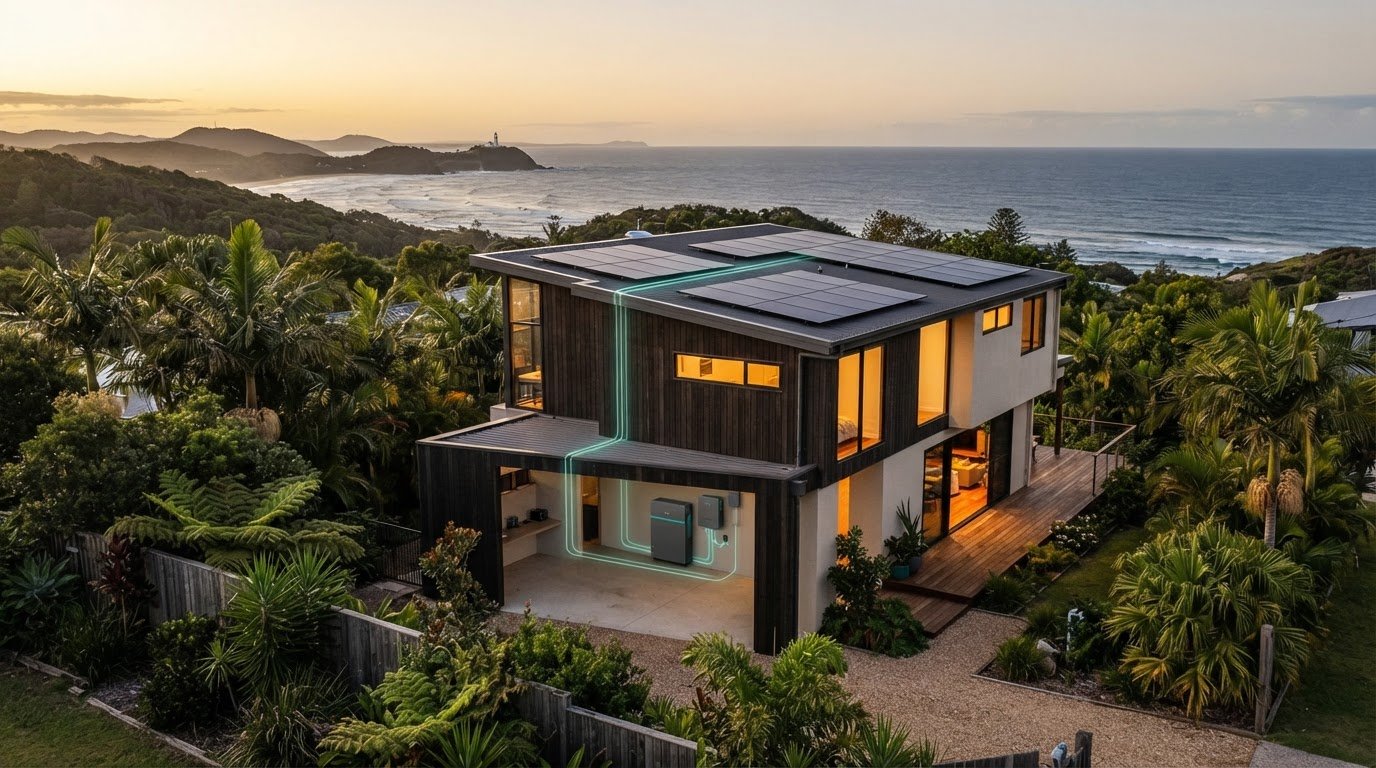 Hybrid solar system costs and savings in Byron Bay