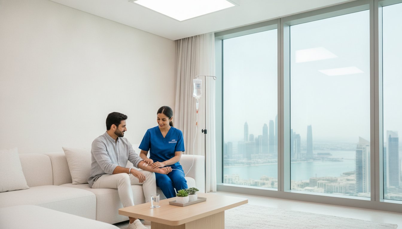 Hydration IV Therapy at Home UAE: 2026 Heat Guide