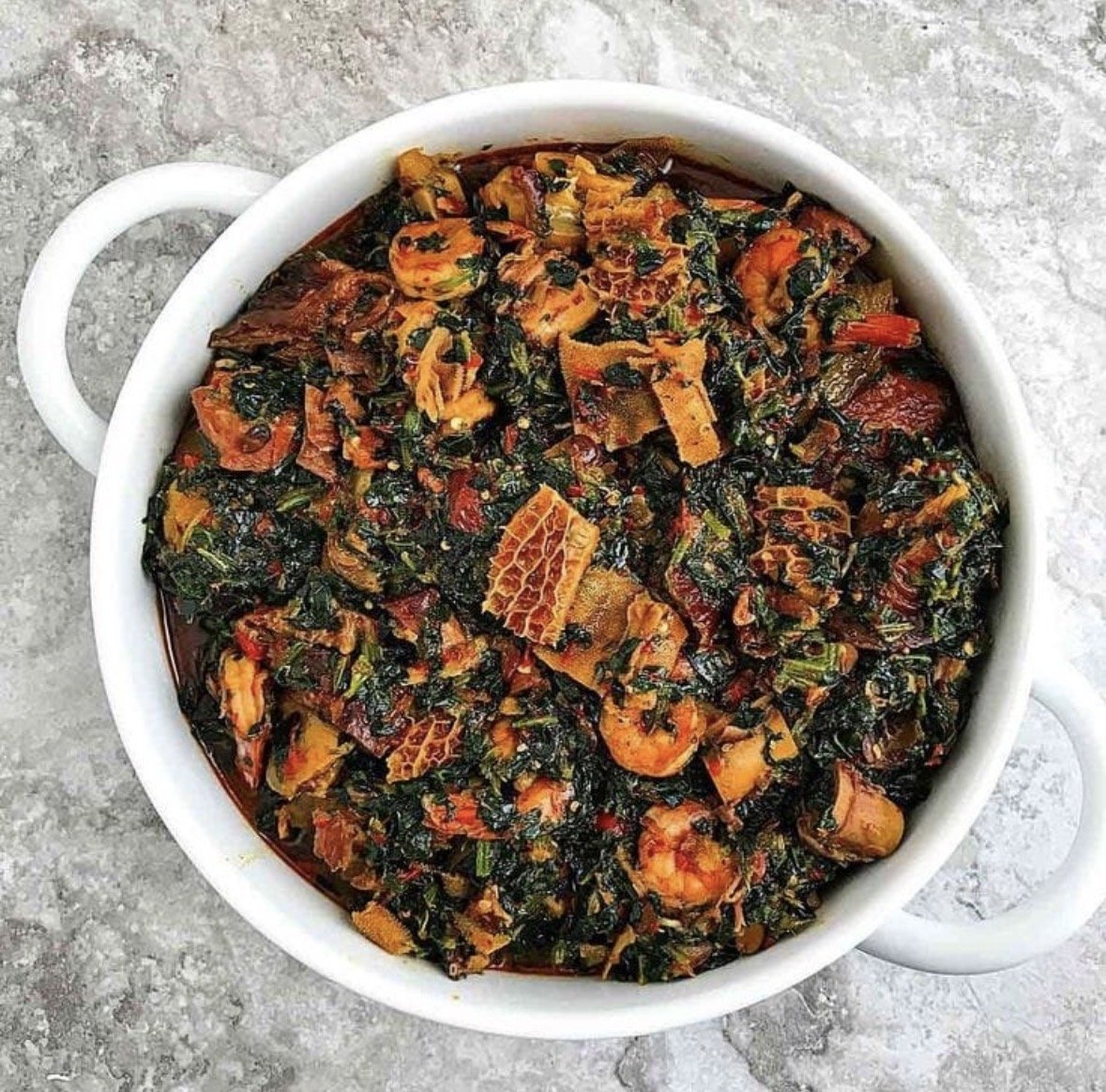 Vegetable soup Efo riro