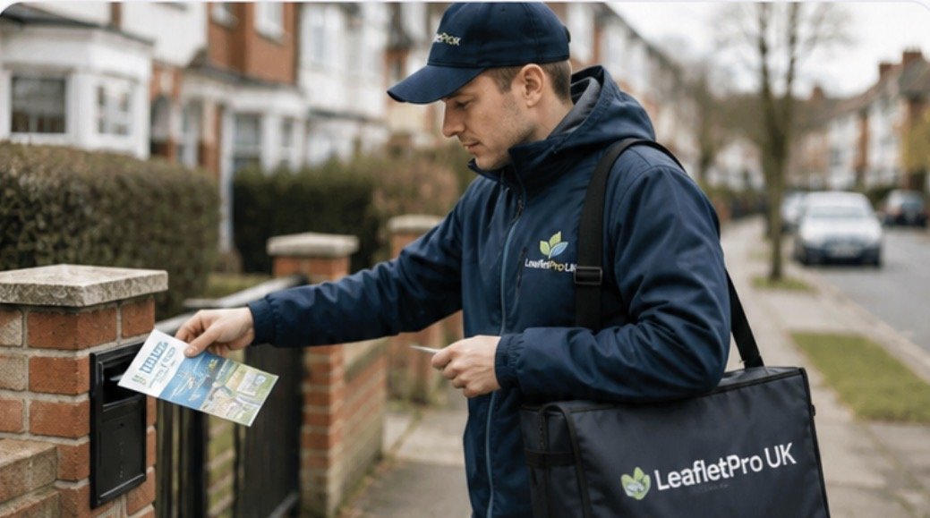 LeafletPro UK leaflet distributor delivering tracked leaflets to homes