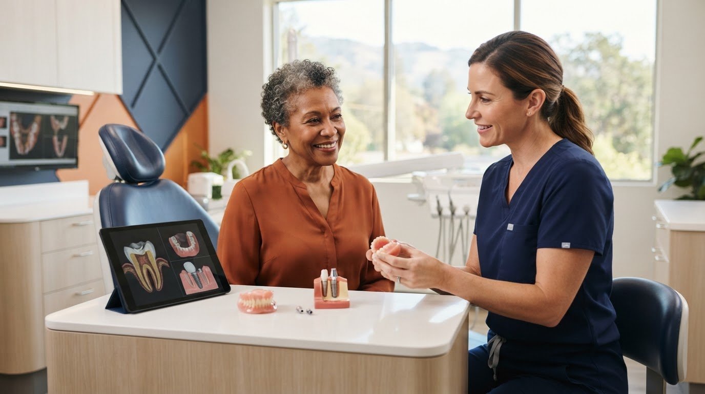 Implant-Retained Dentures for Sacramento Patients: Attachments, Fit and Daily Care