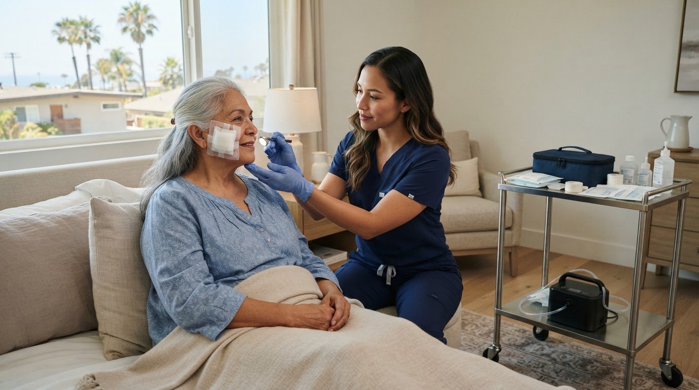 In-Home Post-Mohs Wound Complication Care in San Diego
