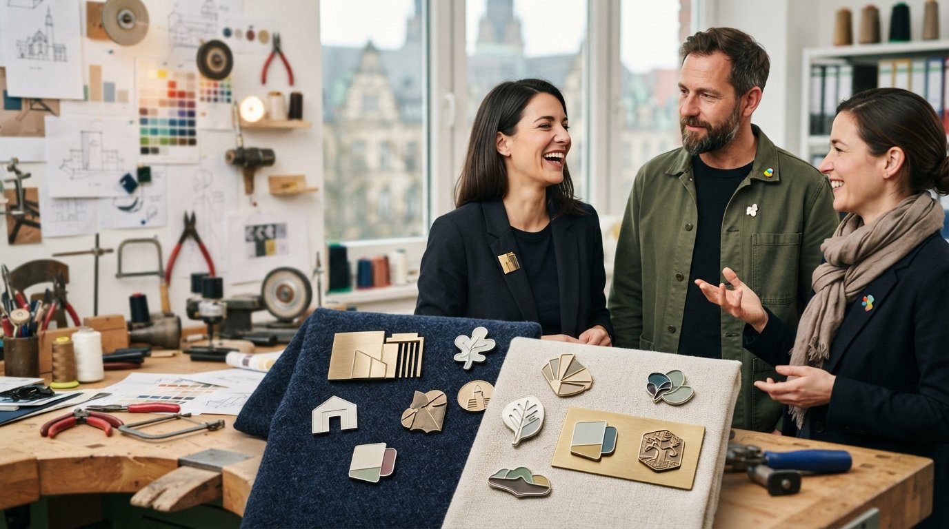 Individuelle Anstecker für Wahlkampf, Events und Vereine